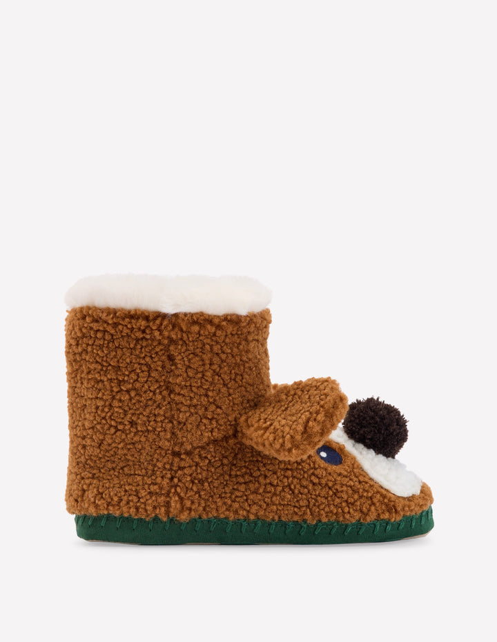 Novelty Slipper Boots-Dog