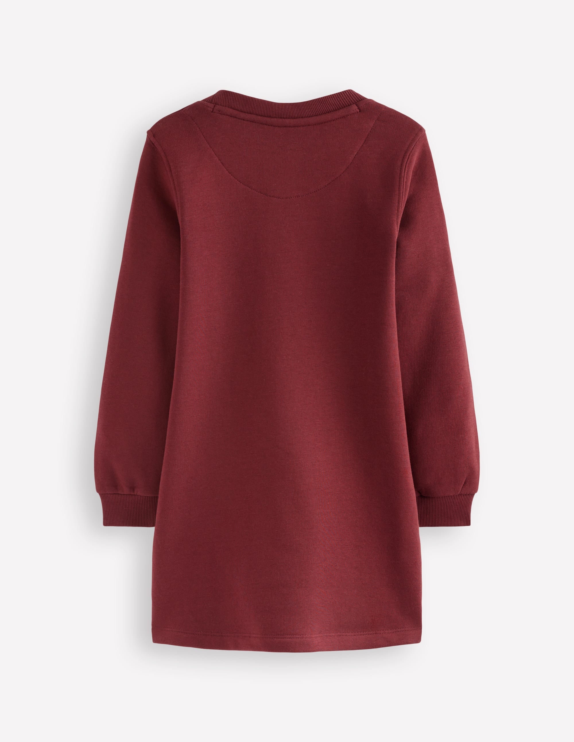 Ida Sweatshirt Appliqué Dress-Chestnut Cat Faces - Image 2