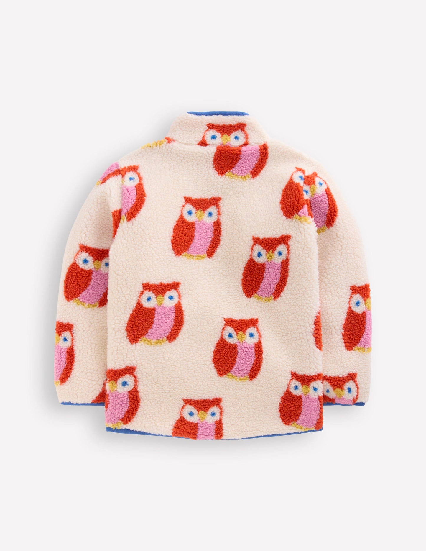Eden Borg Zip-Through Jacket-Dark Orange Owls