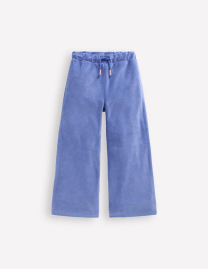 Heart Pocket Velour Jogger-Soft Blue-1