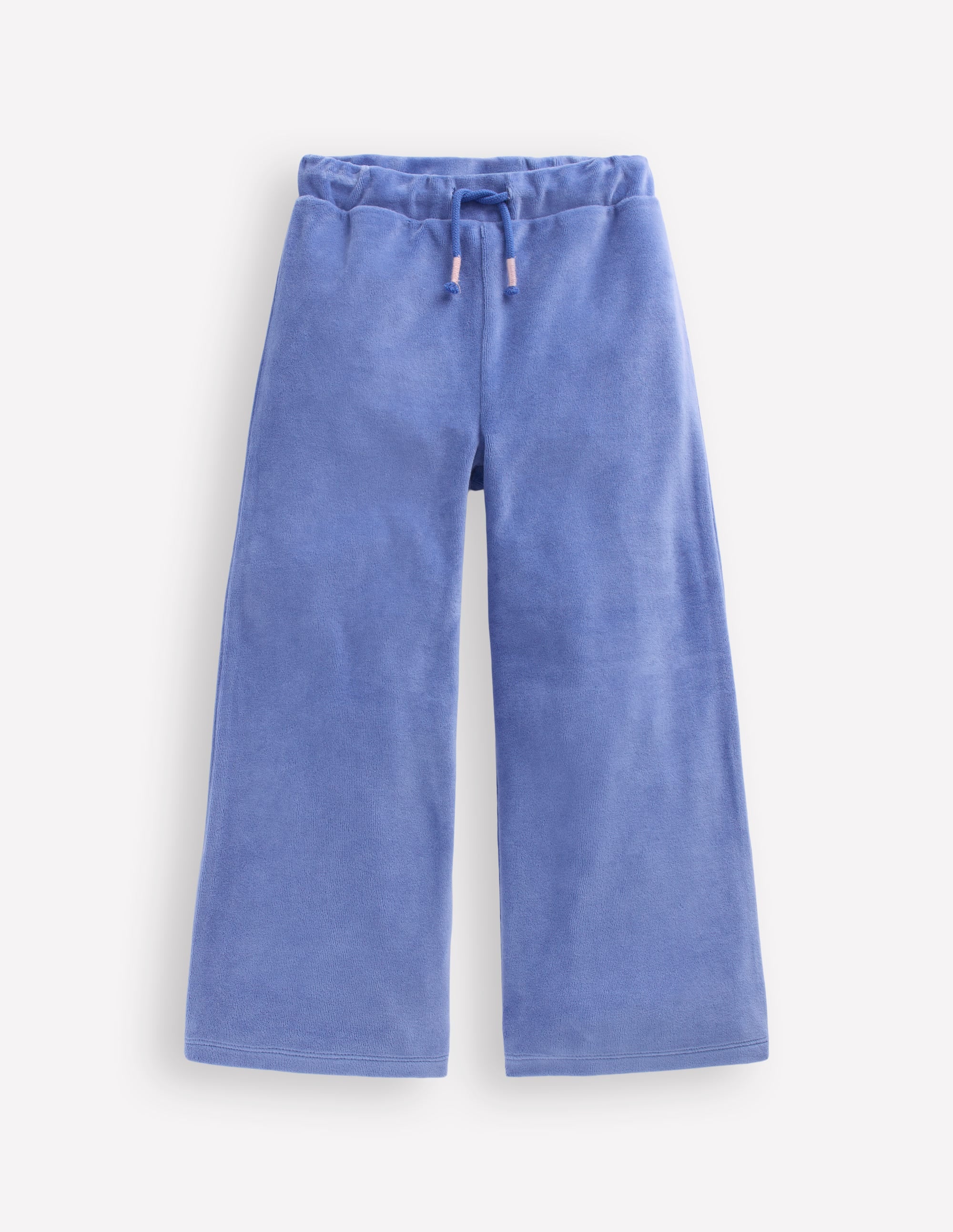 Heart Pocket Velour Jogger-Soft Blue - Image 1