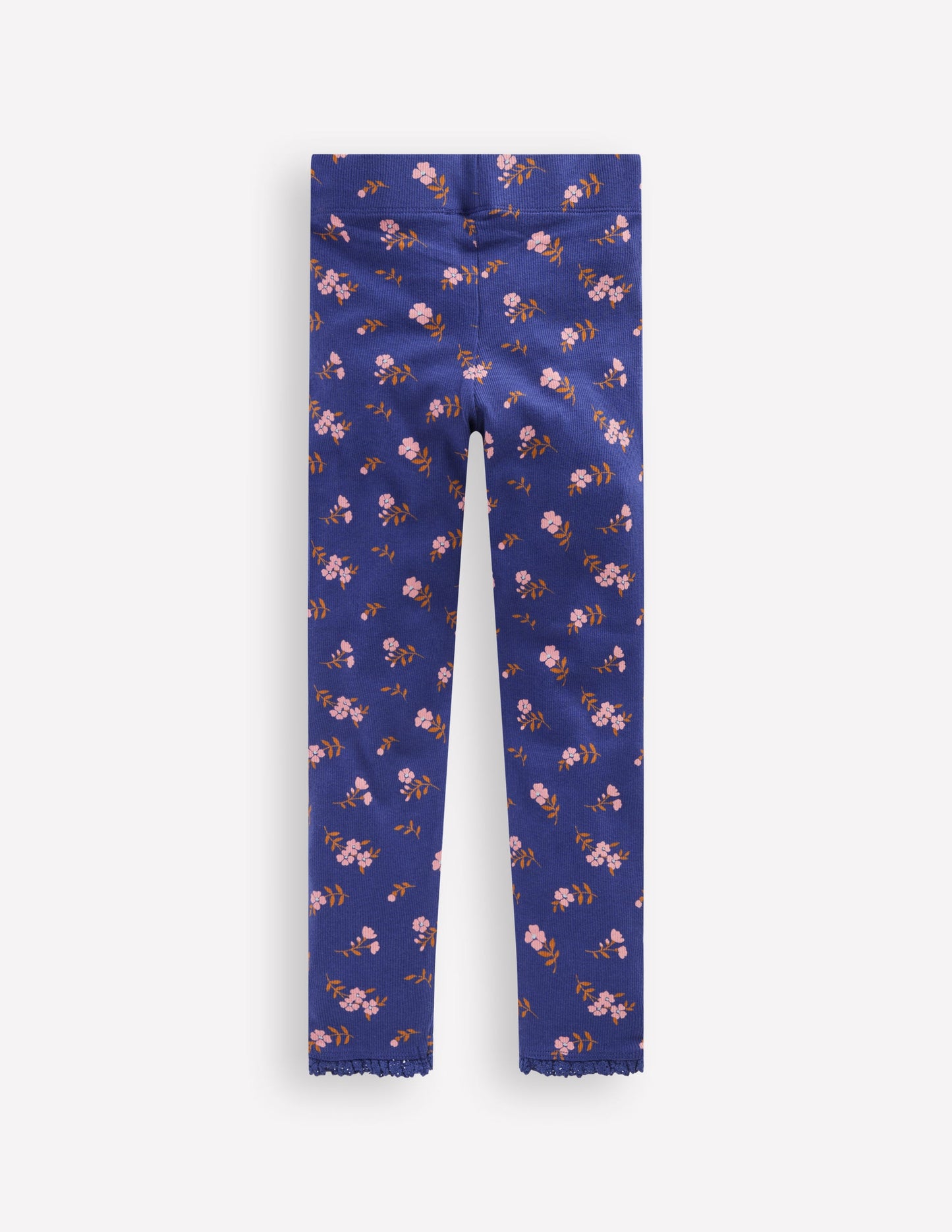 Ribbed Leggings-Starboard Blue Sprig