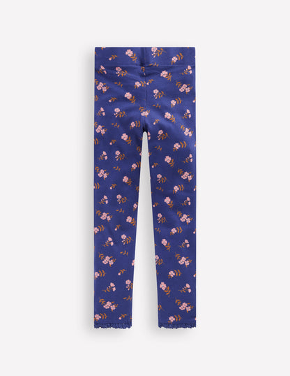 Ribbed Leggings-Starboard Blue Sprig-2