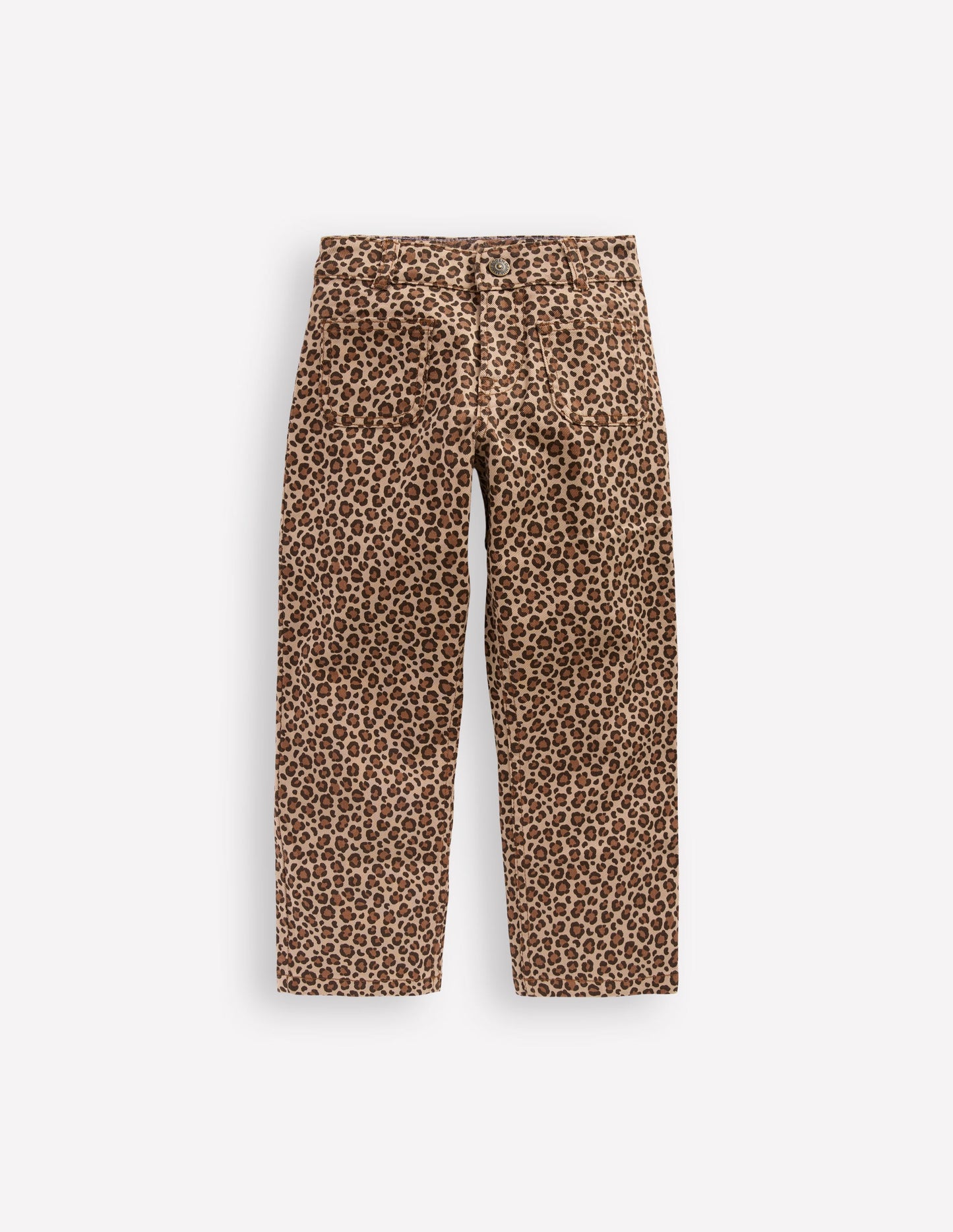 Patch Pocket Trouser-Leopard Print