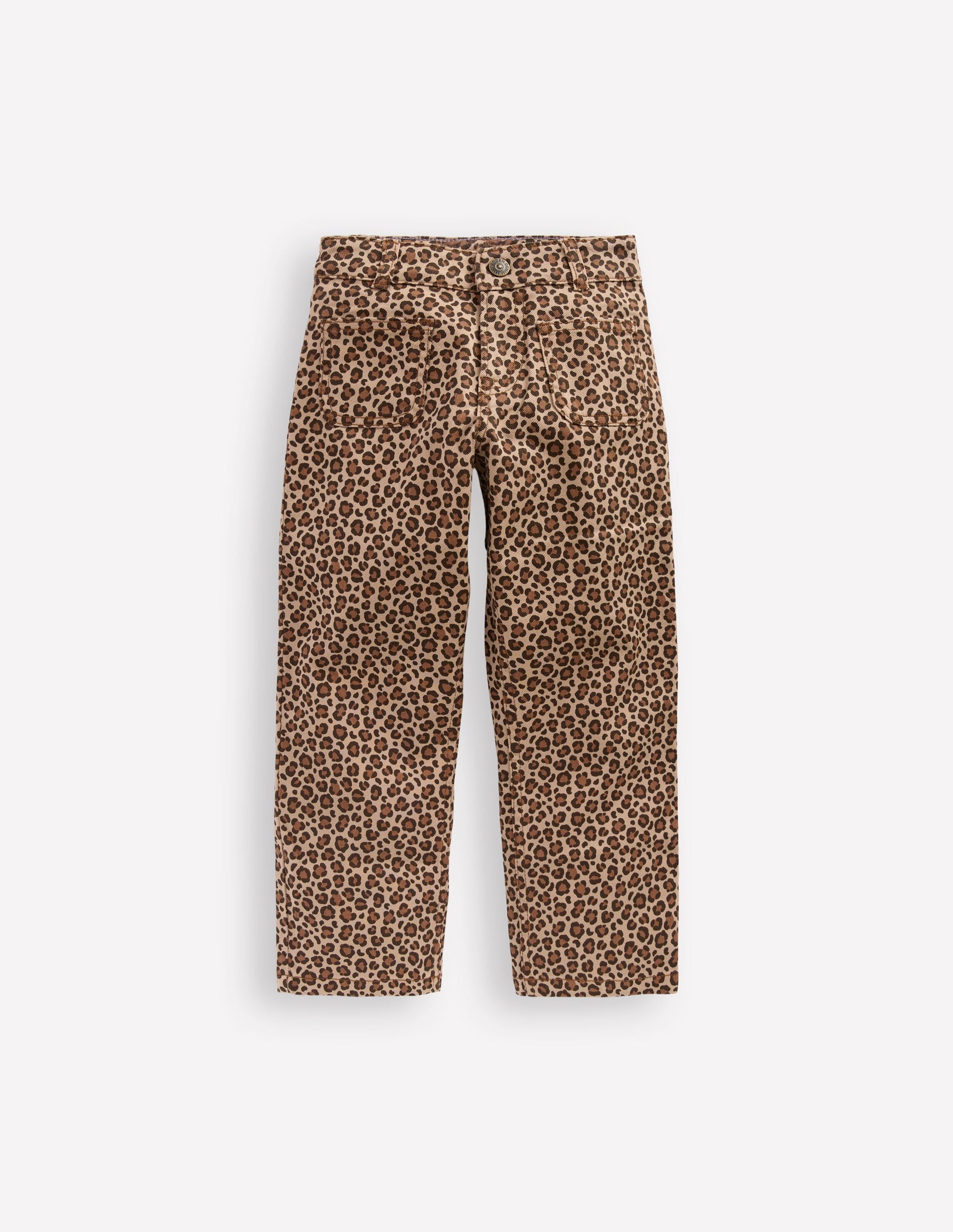 Patch Pocket Trouser-Leopard Print-1