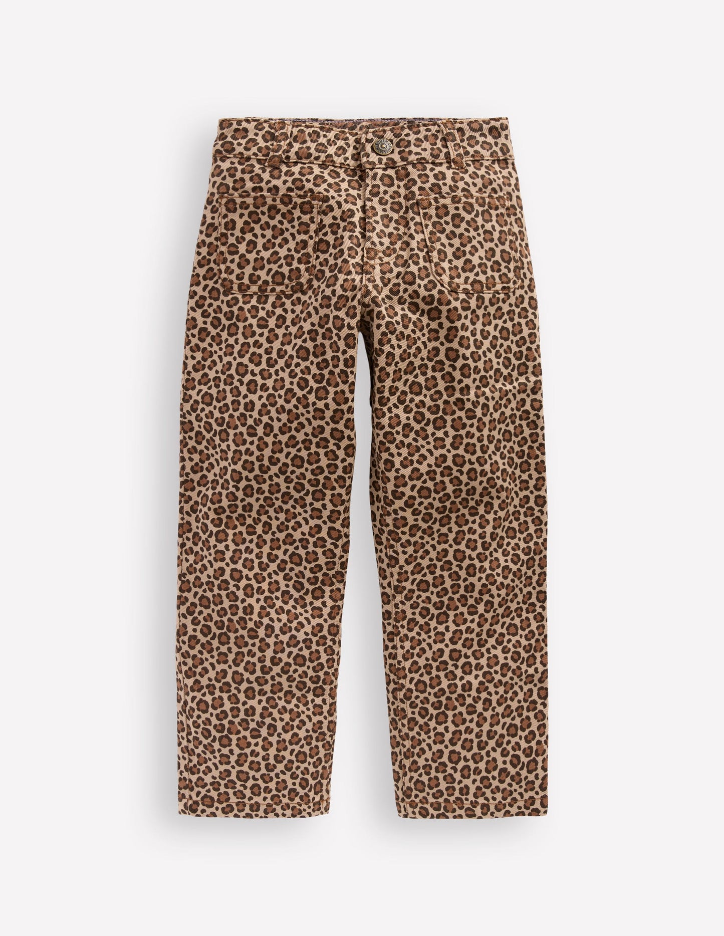 Patch Pocket Trouser-Leopard Print