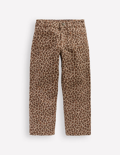 Patch Pocket Trouser-Leopard Print-1