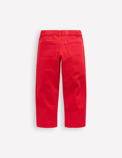 Patch Pocket Trouser-Poppy Red-2