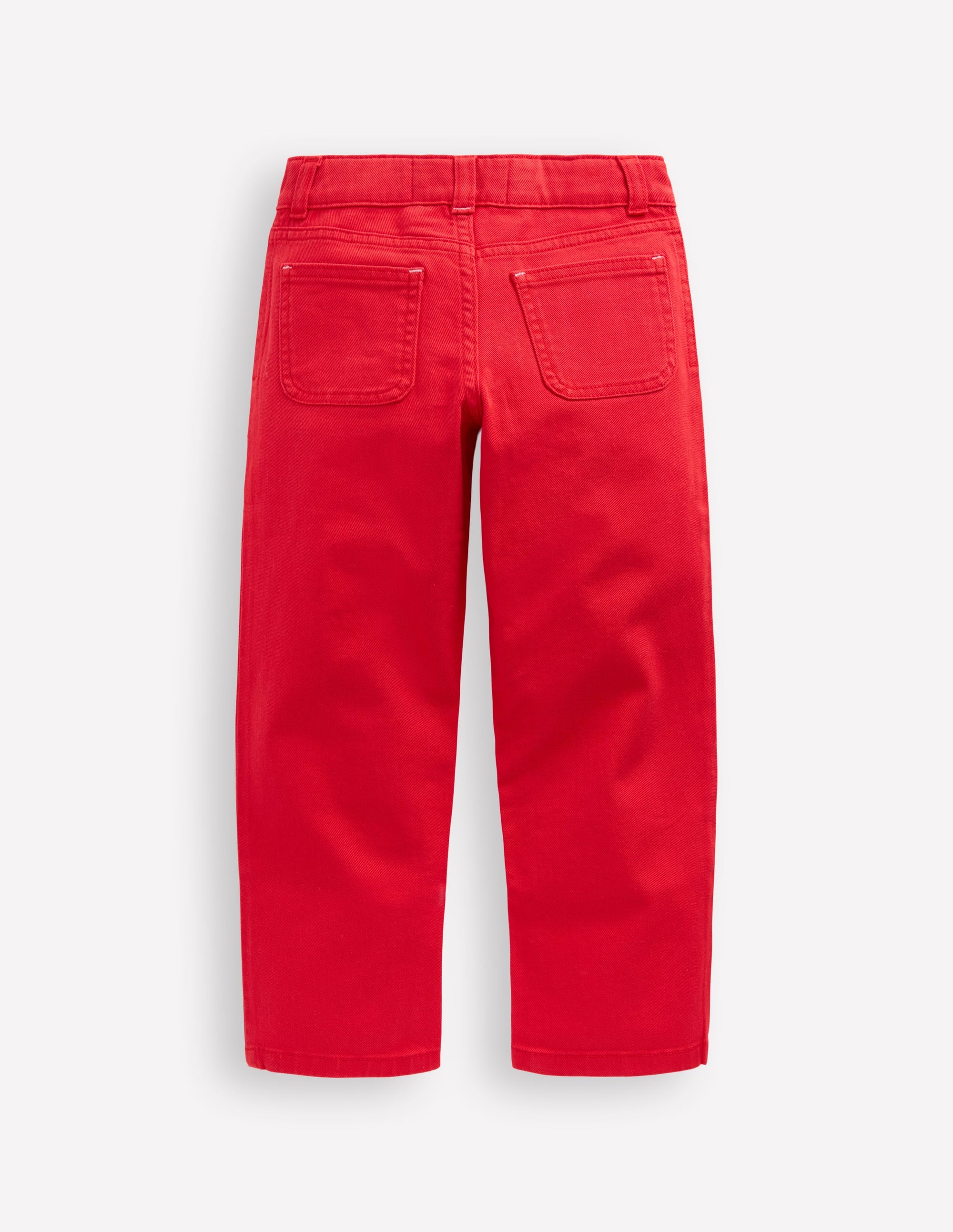 Patch Pocket Trouser-Poppy Red - Image 2