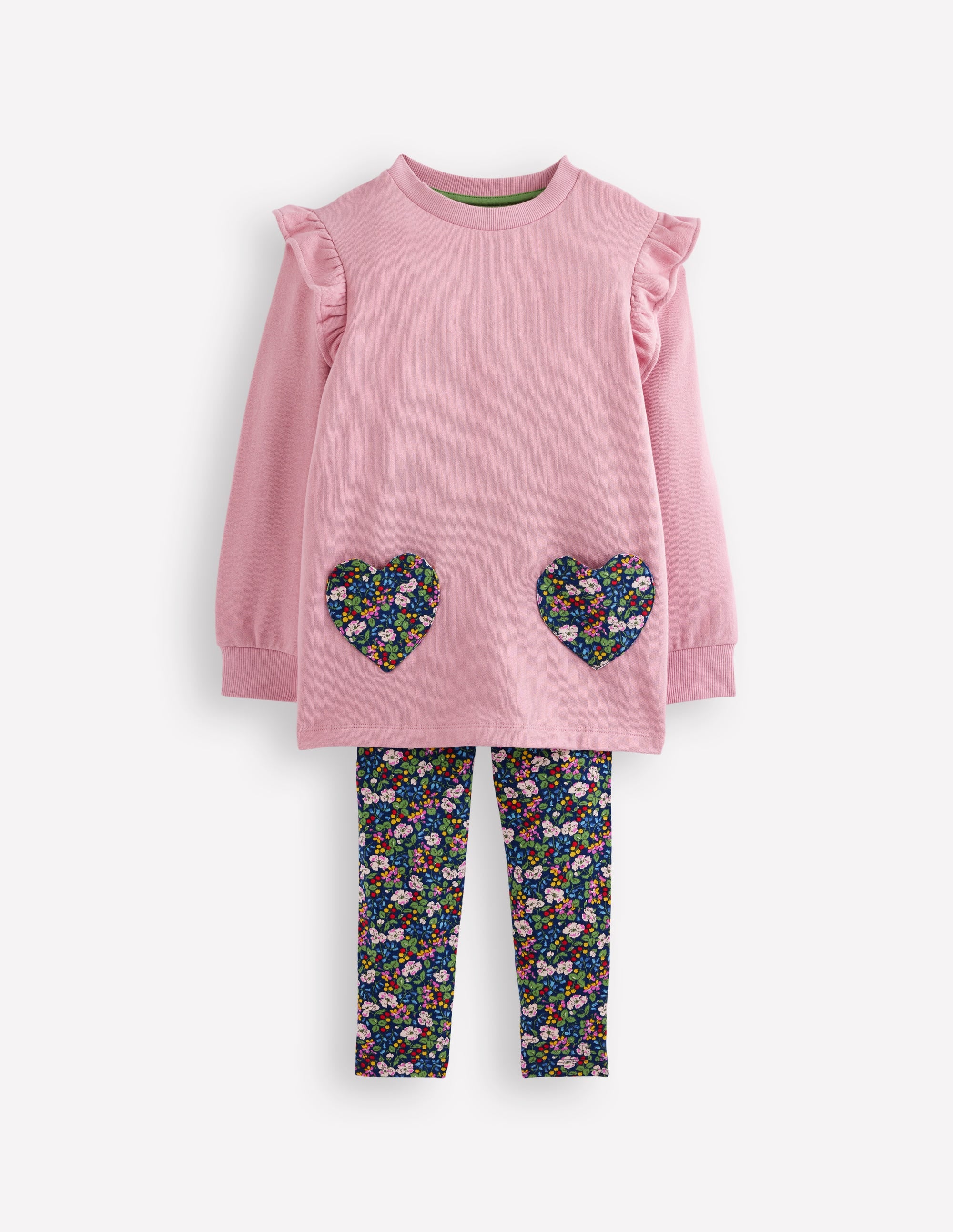 Sweat Tunic and Legging set-Berry Floral - Image 1