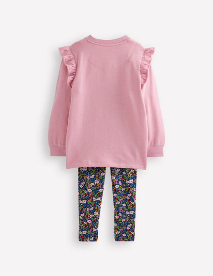 Sweat Tunic and Legging set-Berry Floral