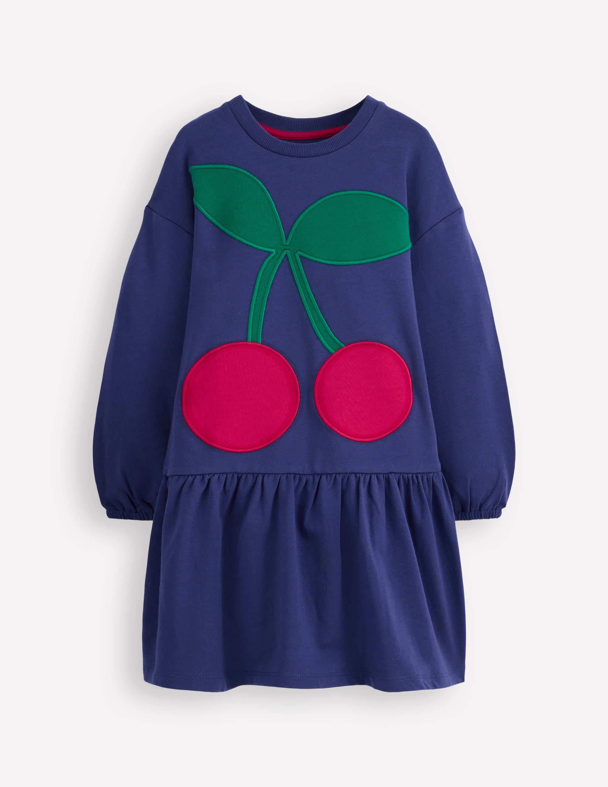 Logo Sweatshirt Dress-Starboard Blue Cherry - Image 1