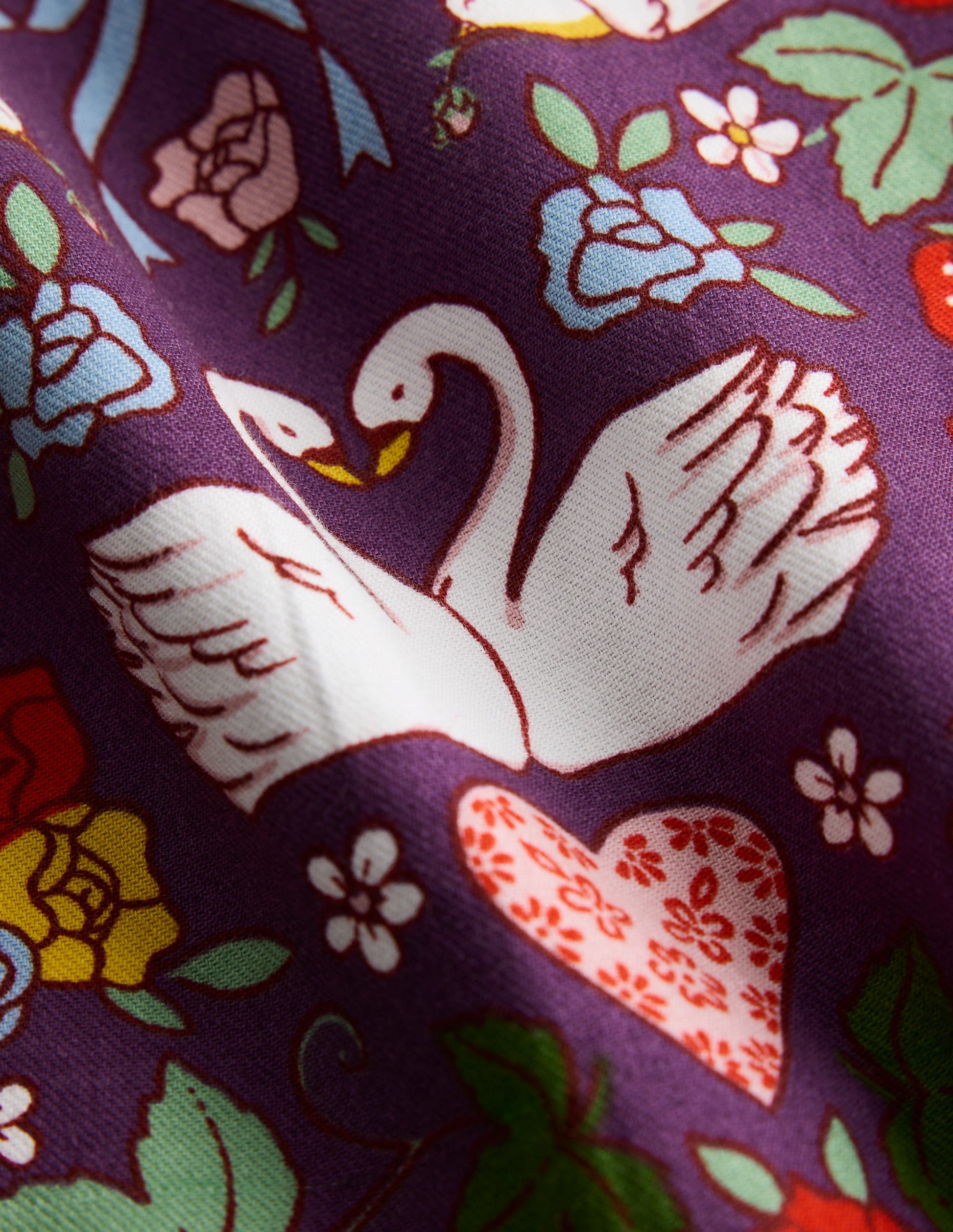 Madeline Long Sleeve Dress-Mystic Purple Lovebirds-4