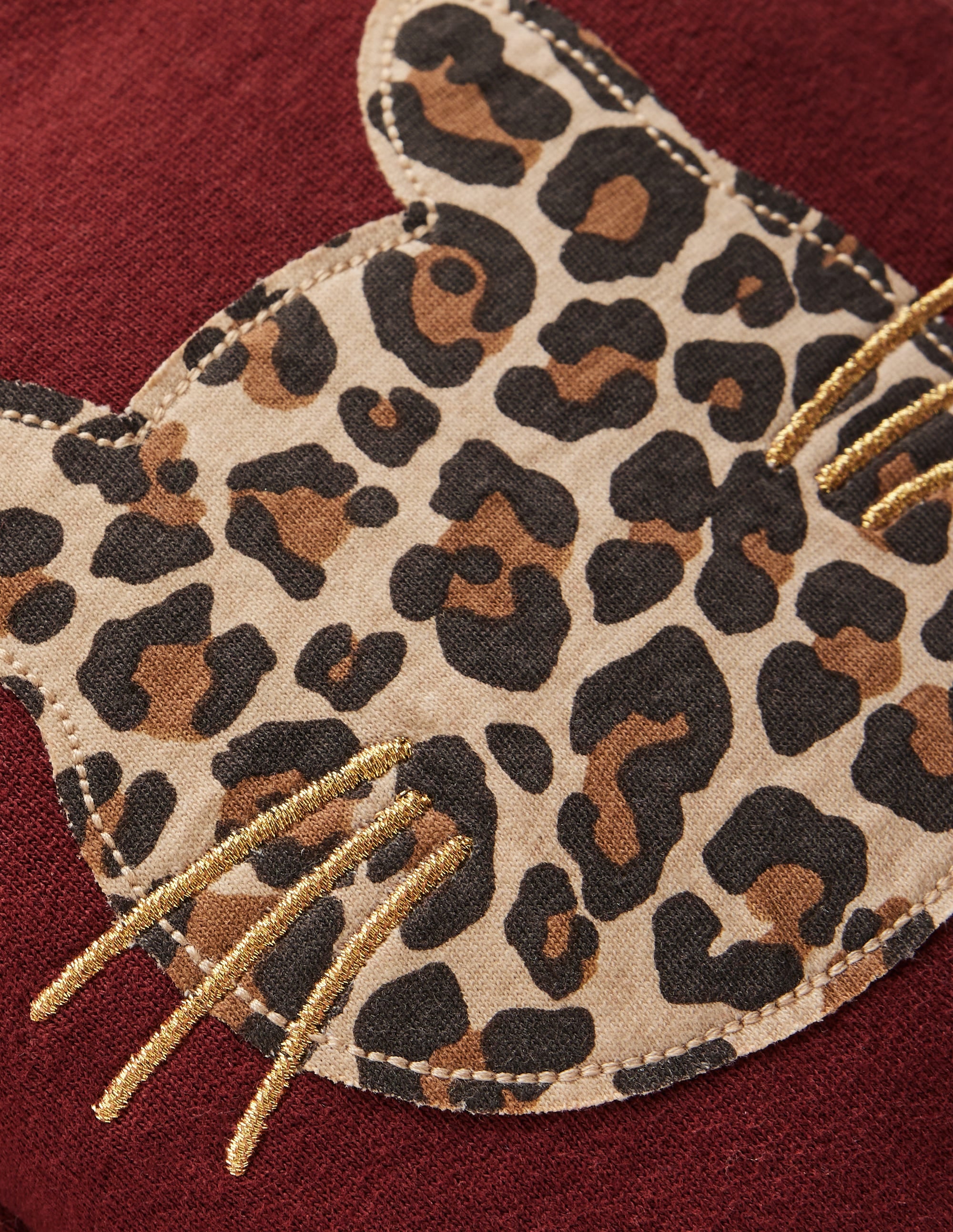 Bobbie Appliqué Joggers-Chestnut Cats - Image 3