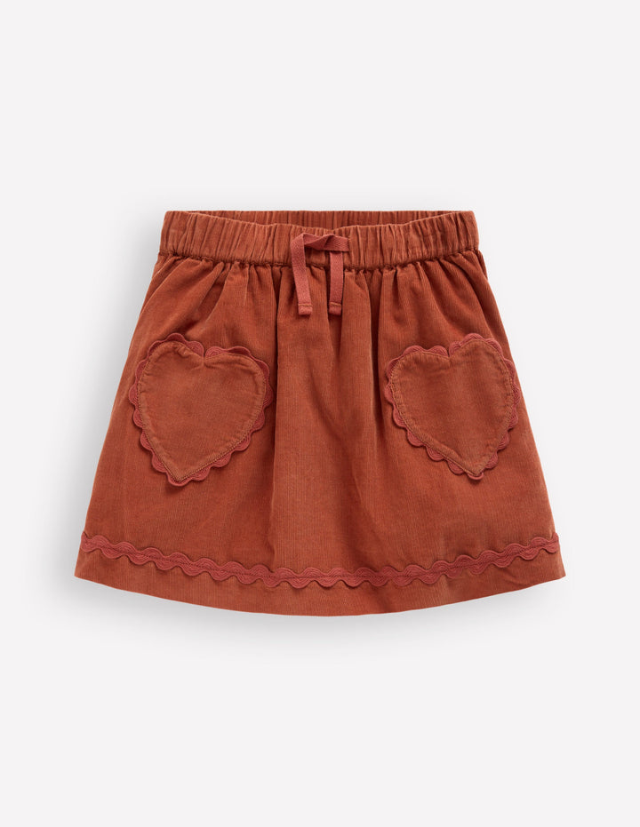 Ric Rac Skirt-Barn Red