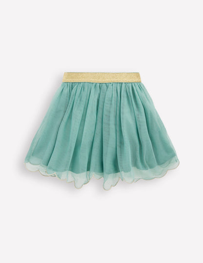 Appliqué Tulle Skirt-Eucalyptus Christmas-3