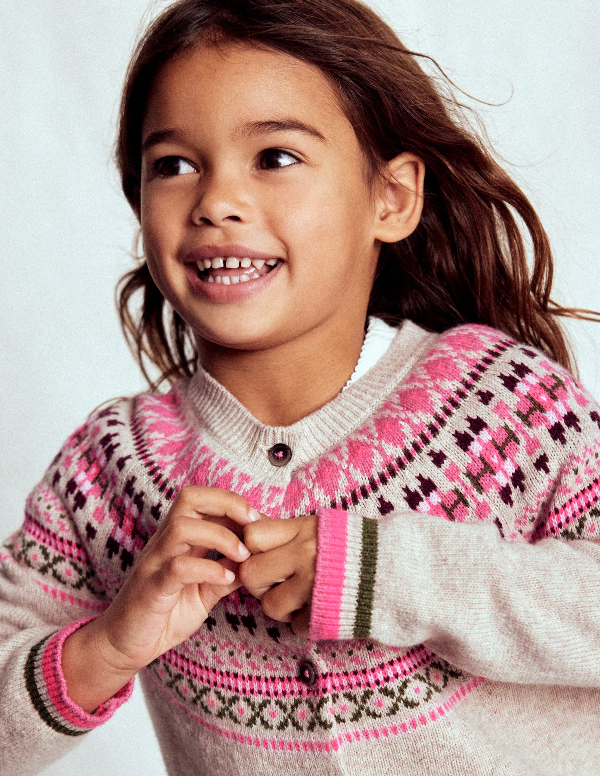 Edie Fair Isle Cardigan-Oatmeal Heritage Fair Isle-1