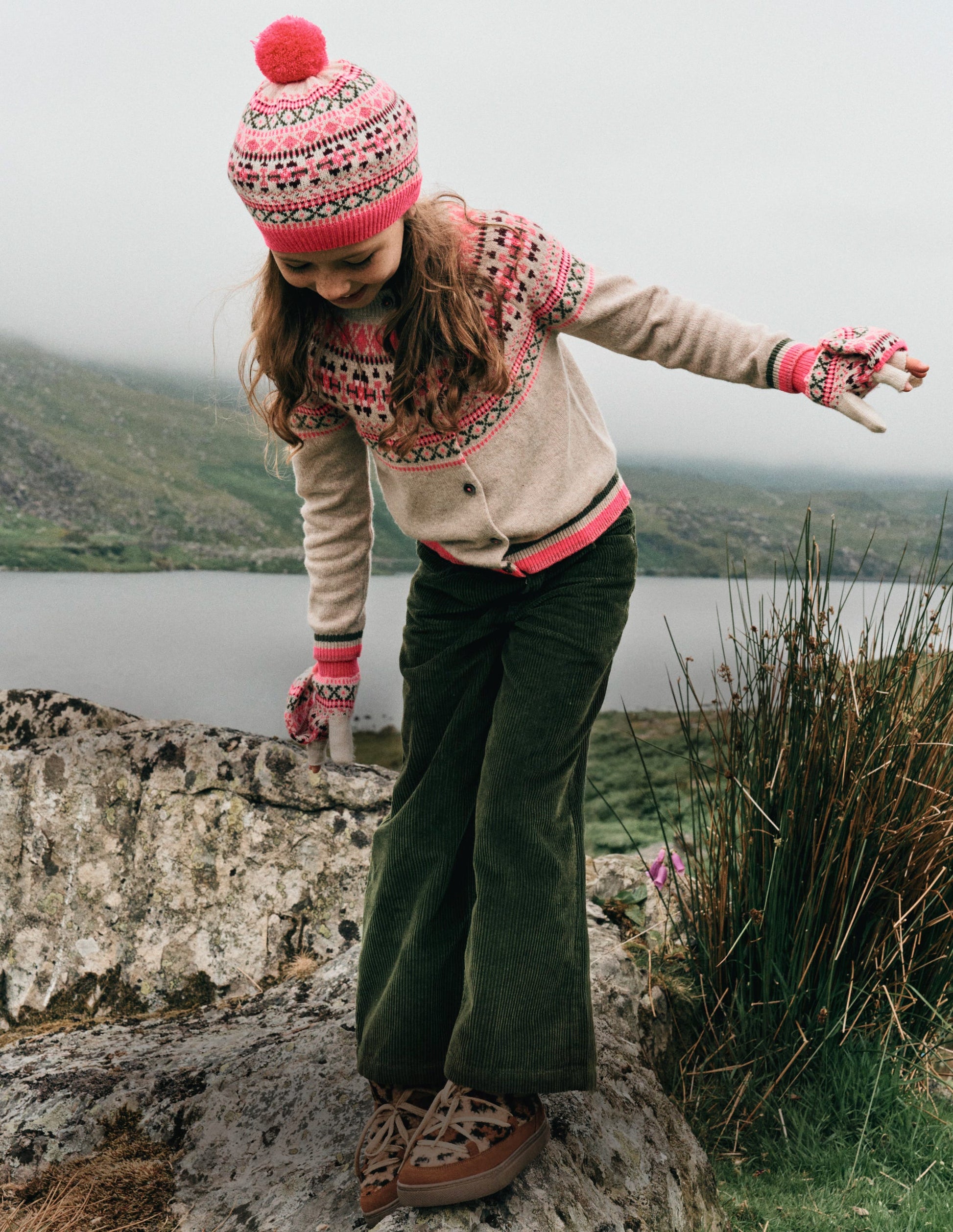 Edie Fair Isle Cardigan-Oatmeal Heritage Fair Isle-1