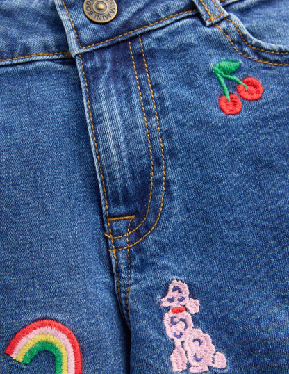 Wide Leg Trouser-Parisien Denim Embroidery-4