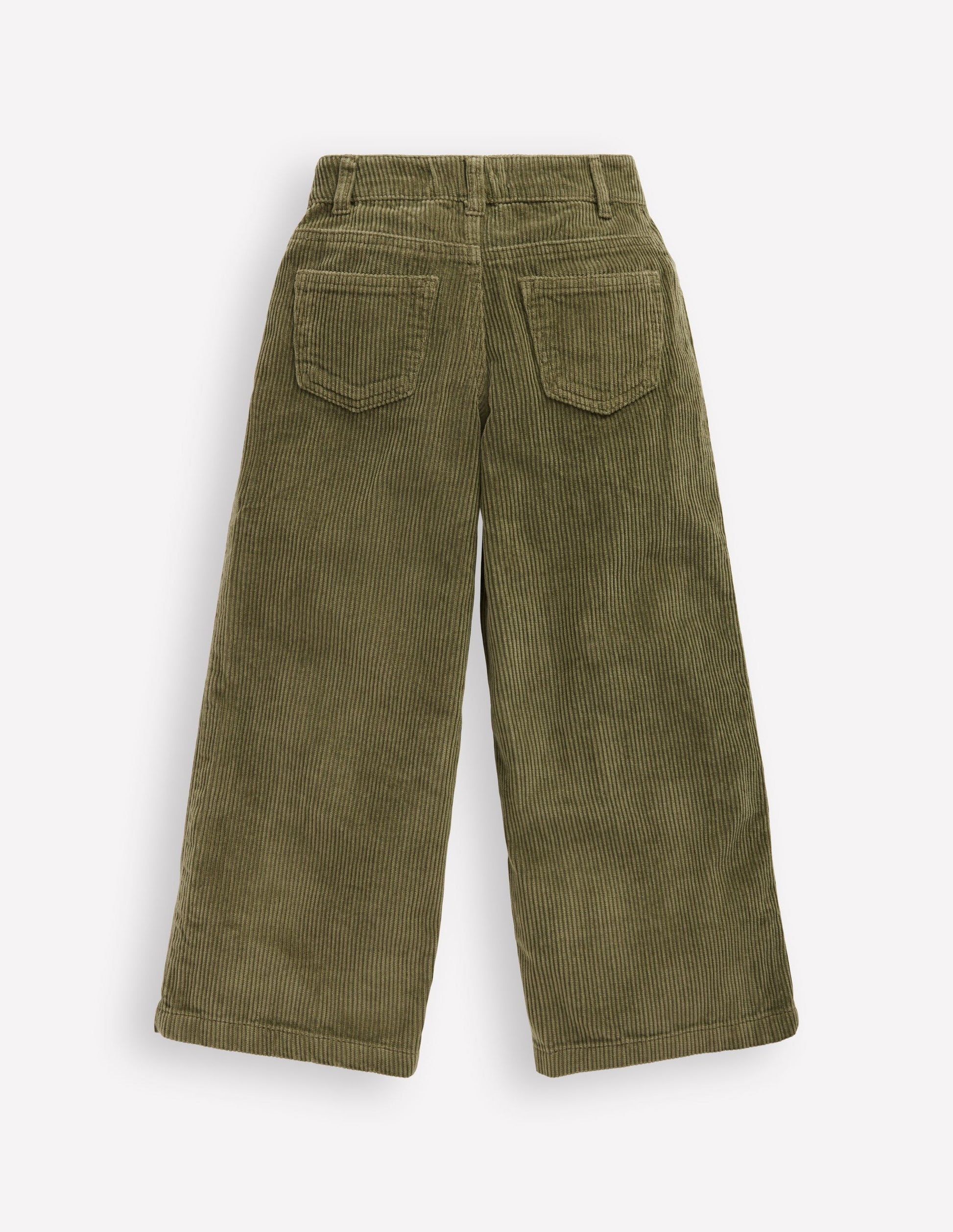 Wide Leg Trouser-Woodland Green-3