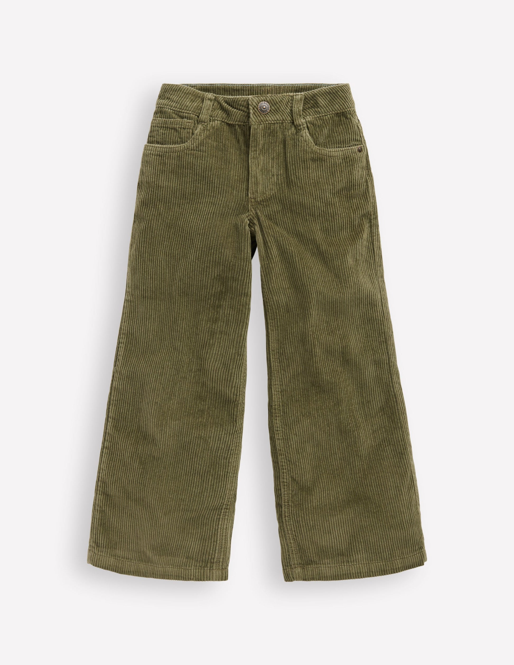 Wide Leg Trouser-Woodland Green-2