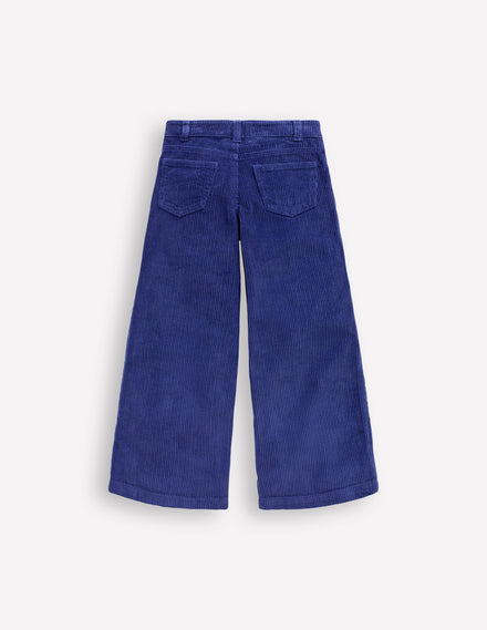 Wide Leg Trouser-Sapphire Blue