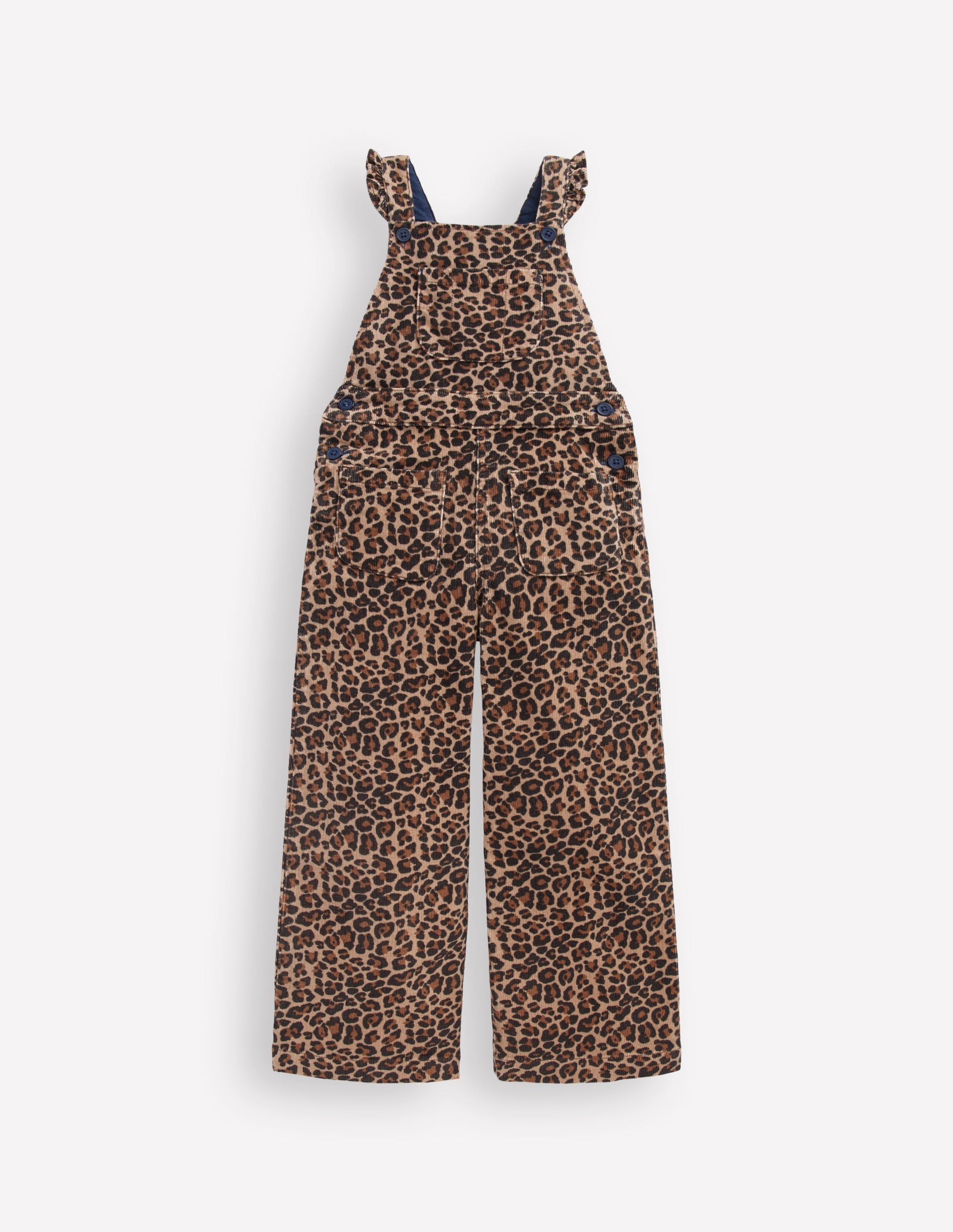 Frill Dungarees-Leopard-2