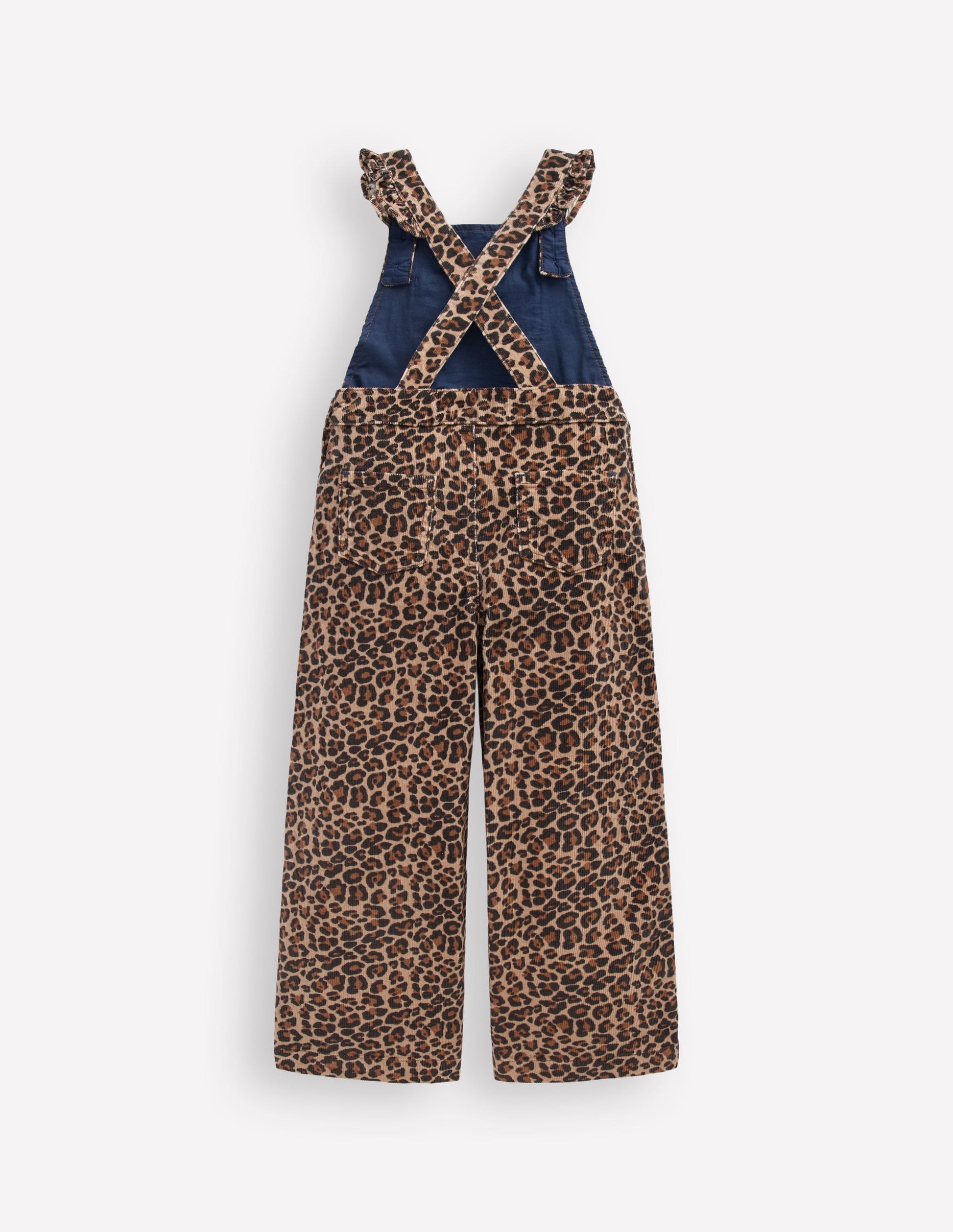Frill Dungarees-Leopard-3