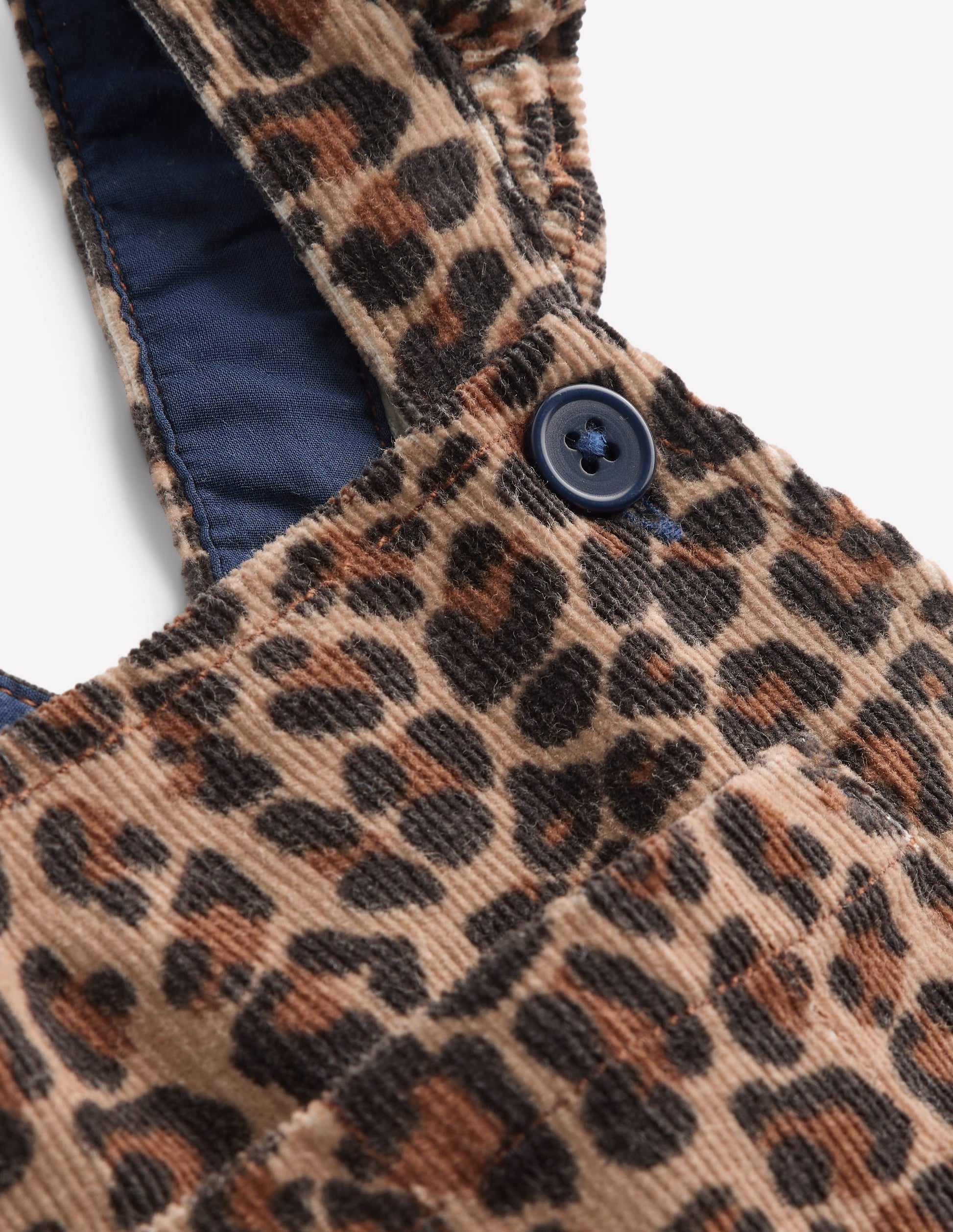 Frill Dungarees-Leopard-4