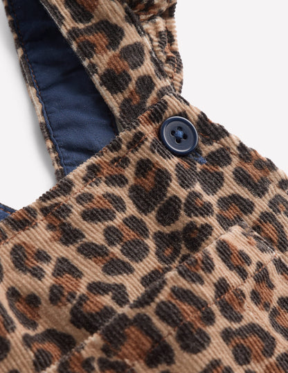 Frill Dungarees-Leopard-4