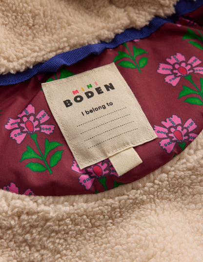 2-in-1 Padded Coat-Multi Woodblock Flower-3