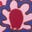 2-in-1 Padded Coat-Multi Woodblock Flower