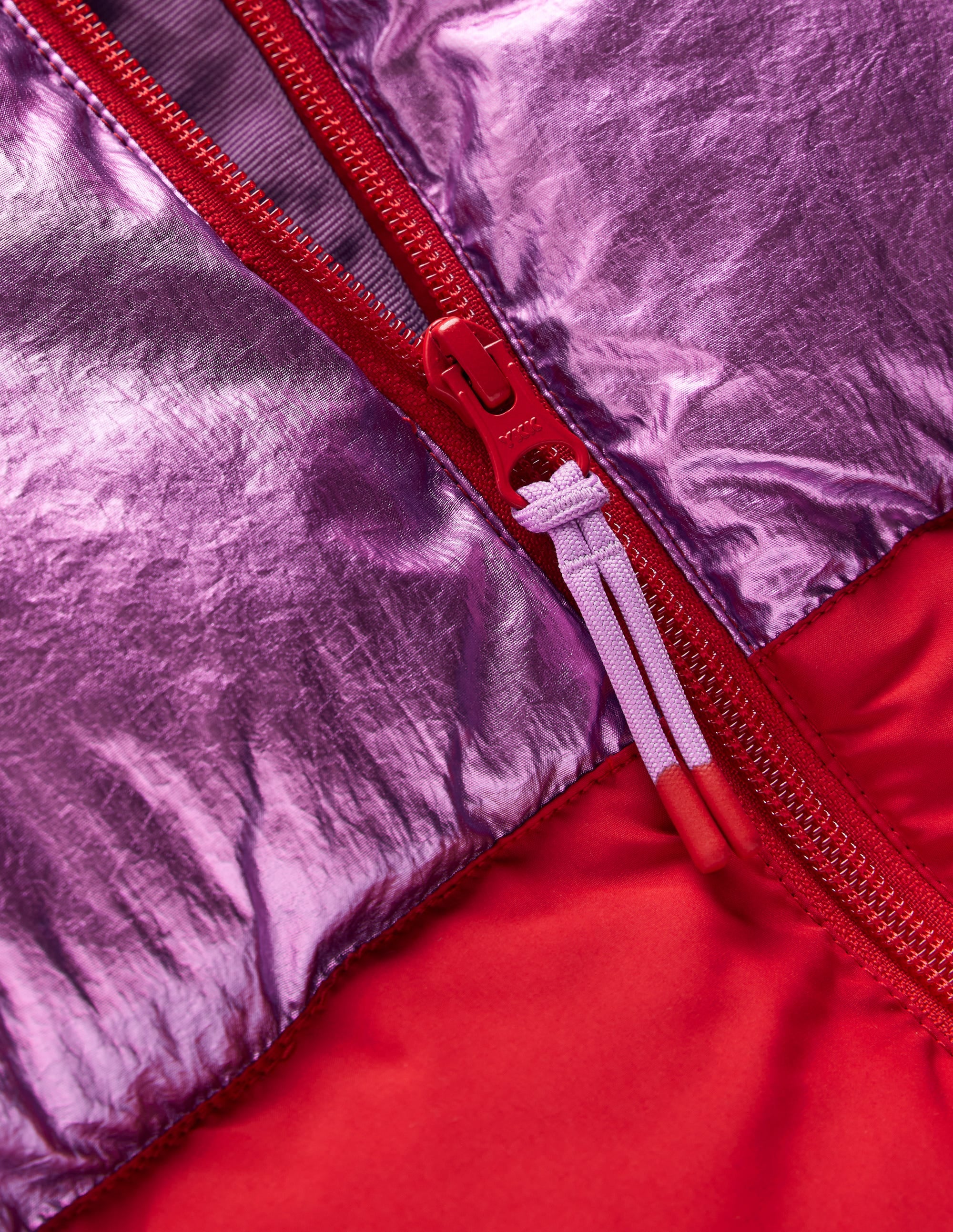 2-in-1 Padded Coat-Red/Pink Metallic - Image 3