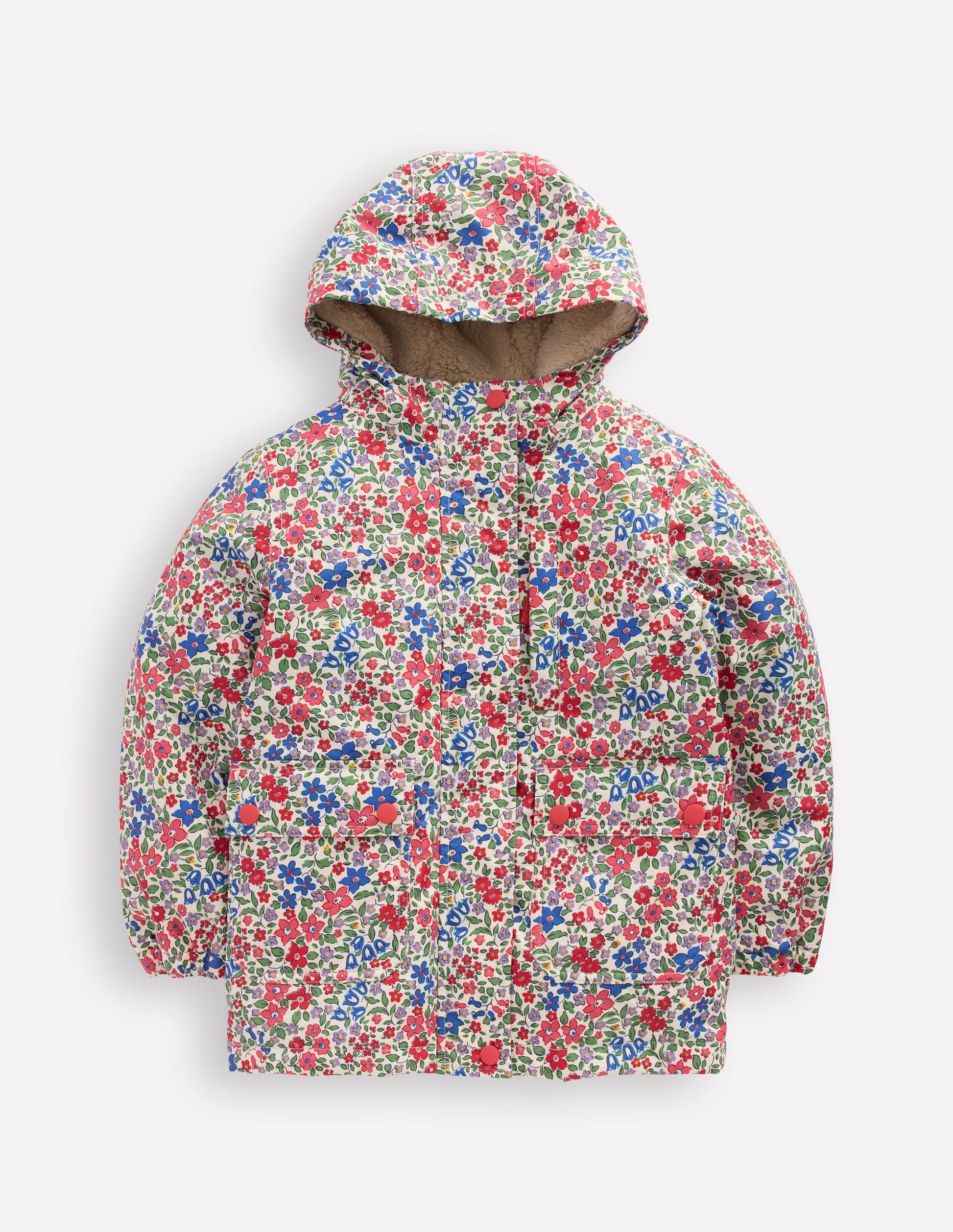 4-in-1 Waterproof Coat-Rapture Rose Flowerbed-2