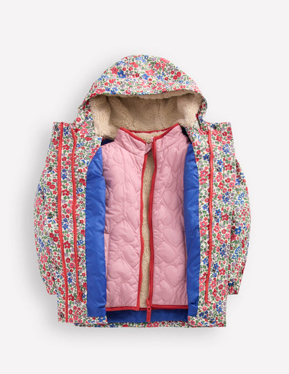 4-in-1 Waterproof Coat-Rapture Rose Flowerbed-6