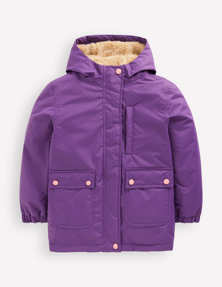 4-in-1 Waterproof Coat-Purple