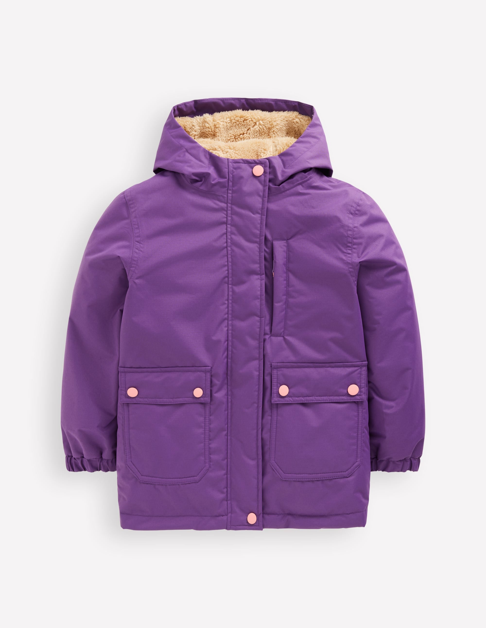 4-in-1 Waterproof Coat-Purple - Image 1