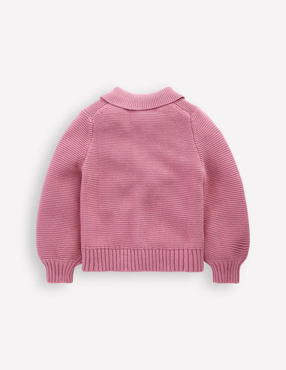 Collared Cardigan-Pink Haze-6