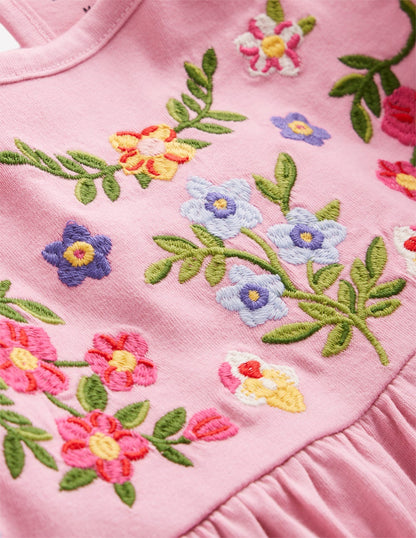 Embroidered Tunic Set-Formica Pink-3