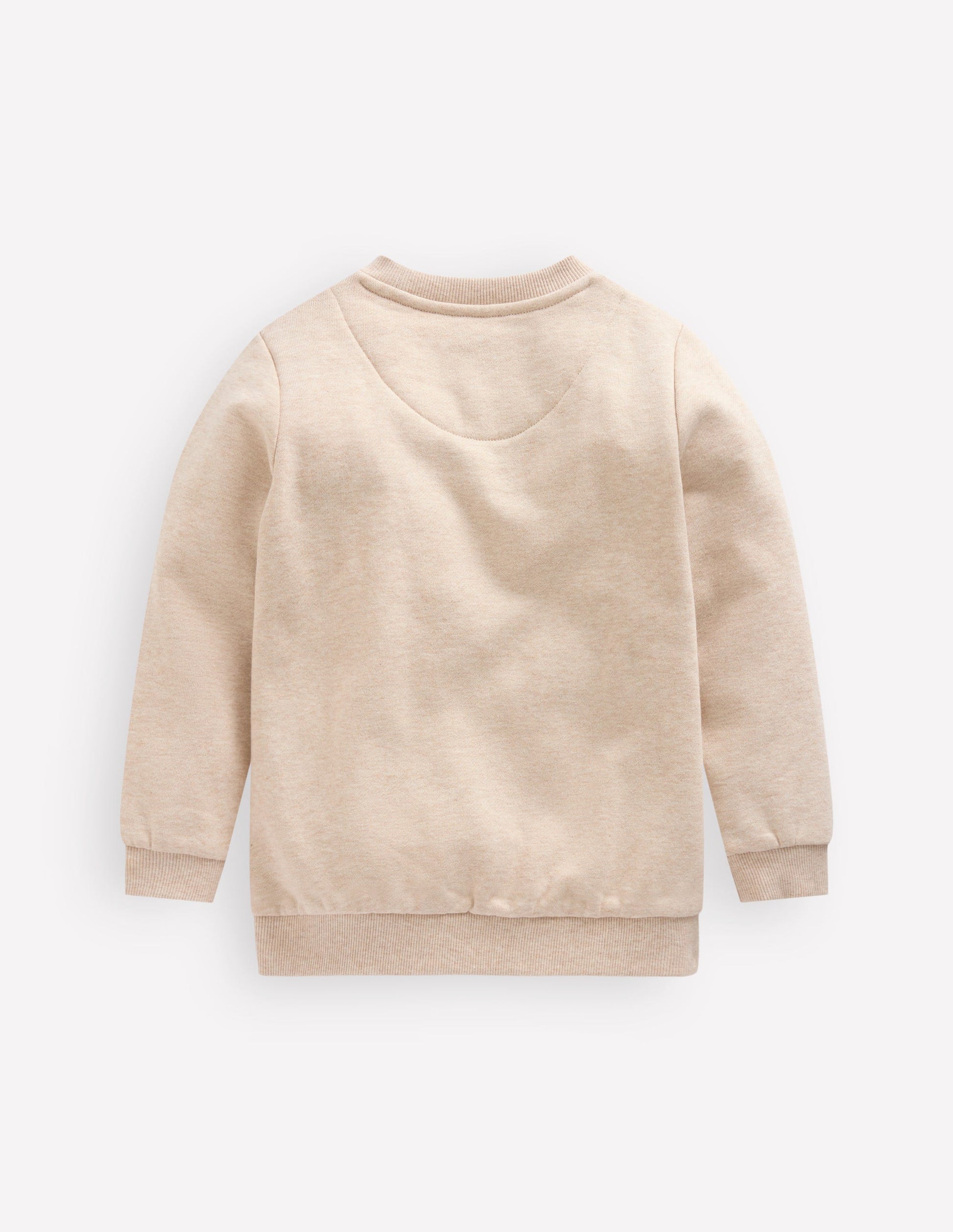 Applique Sweatshirt-Oatmeal Marl Pumpkin-2
