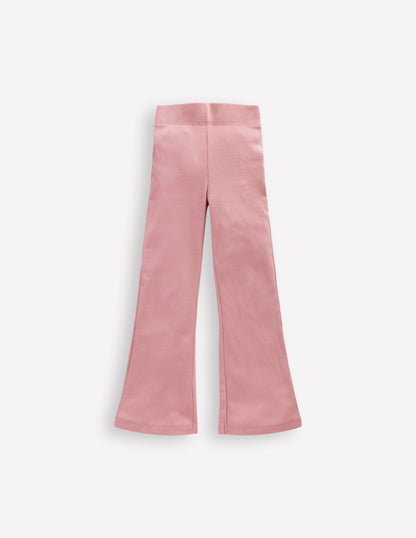 Ribbed Flare Leggings-Vintage Pink-4