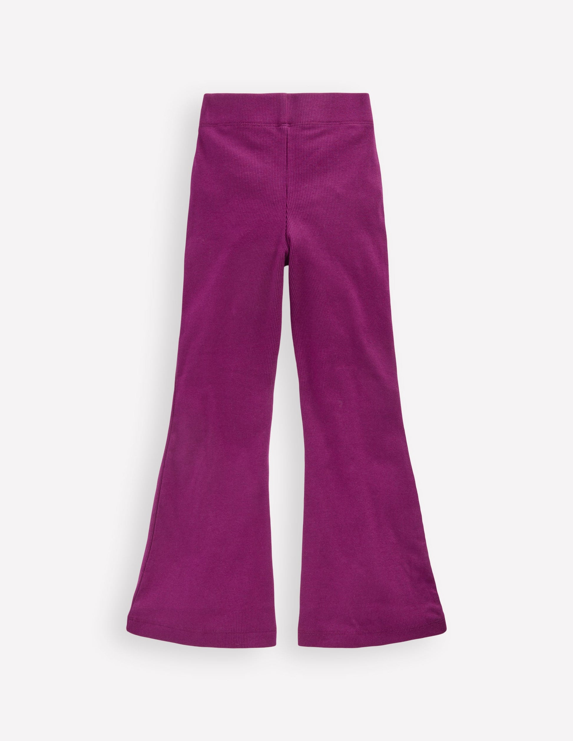 Ribbed Flare Leggings-BlackBerry-2