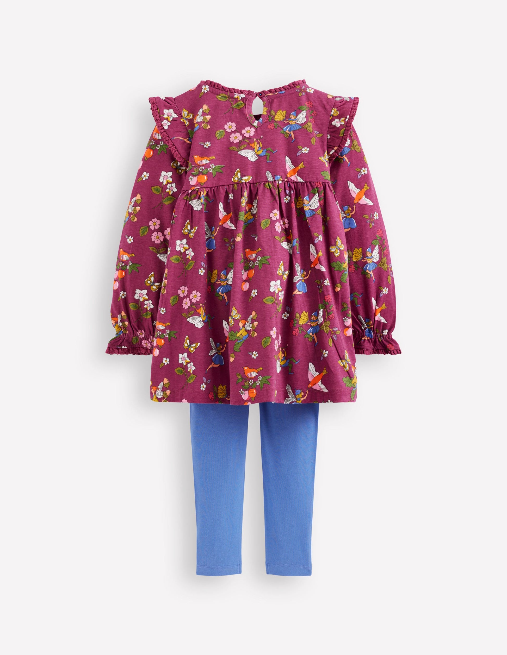 Printed Tunic Set-Burgundy Fairy-2