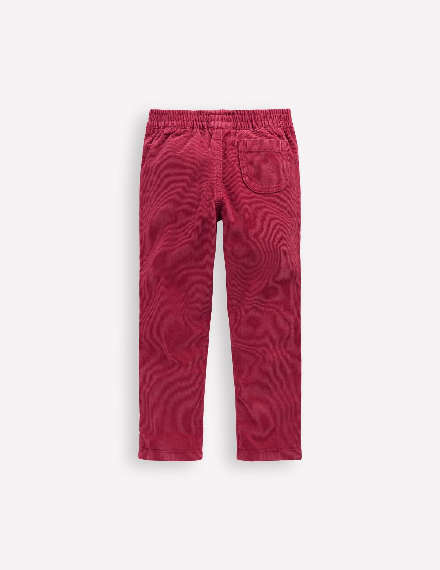 Cord Pull-On Trousers-Red Bud