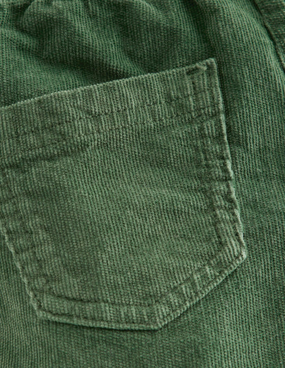 Flared Cord Legging-Green-3