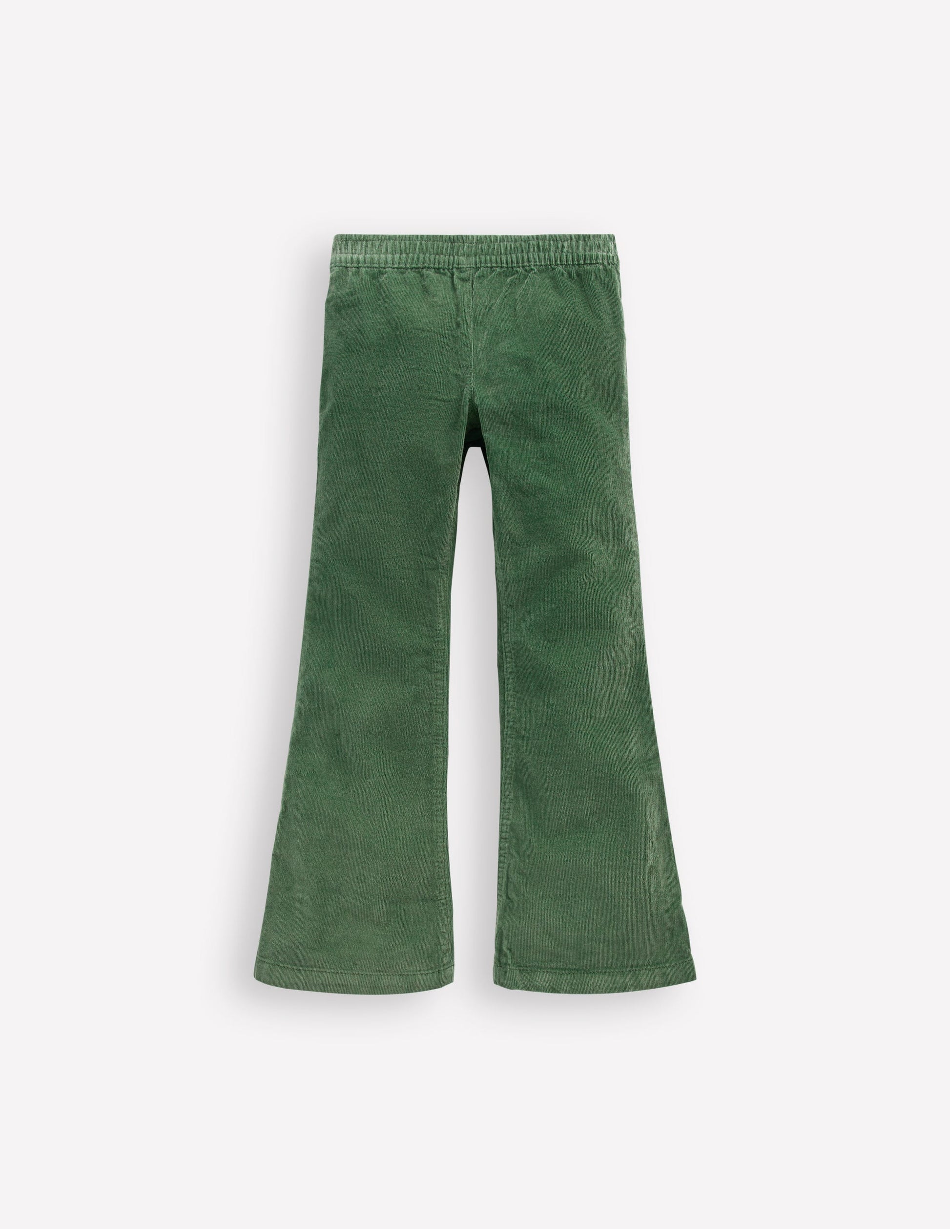 Flared Cord Legging-Green-1