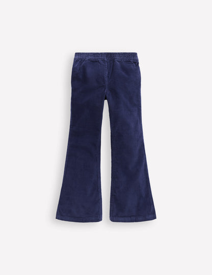 Flared Cord Legging-College Navy-2