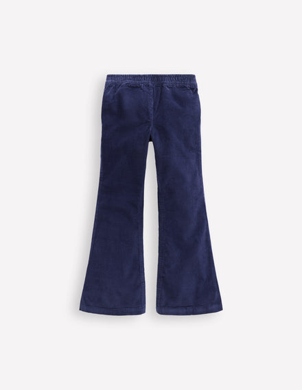 Flared Cord Legging-College Navy