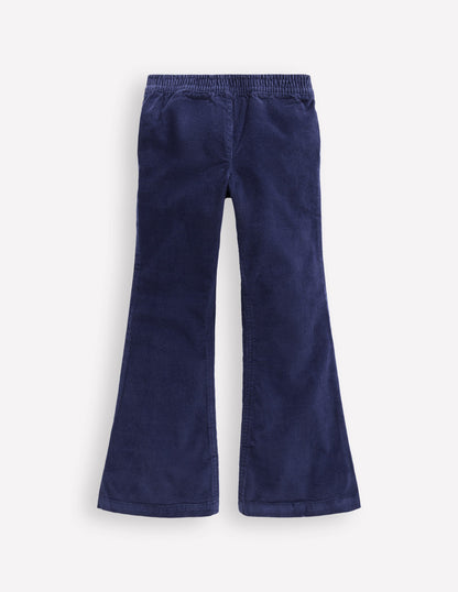 Flared Cord Legging-College Navy-2