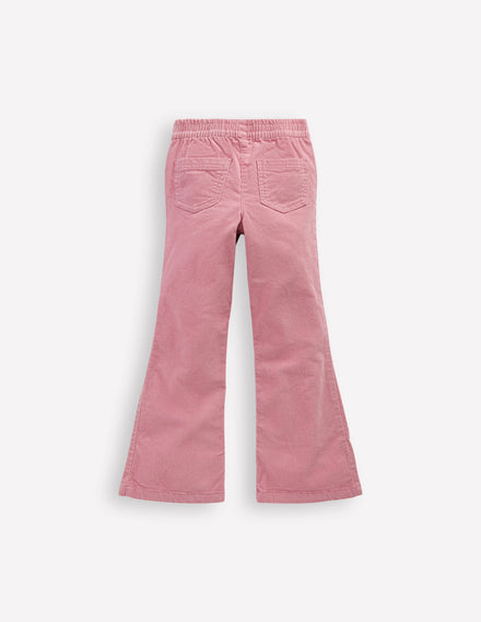 Flared Cord Legging-Pink Haze